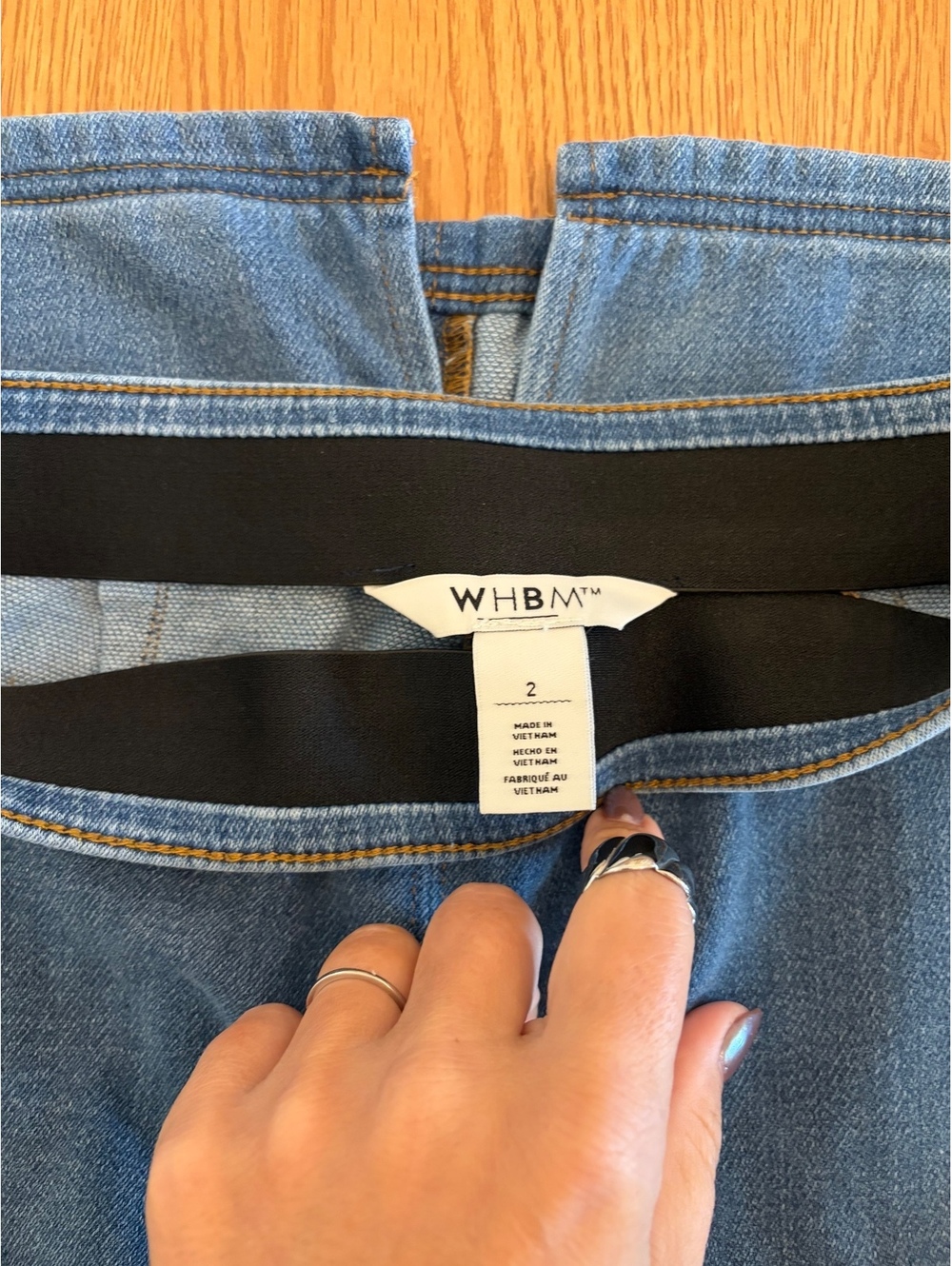 White House Black Market Denim skirt